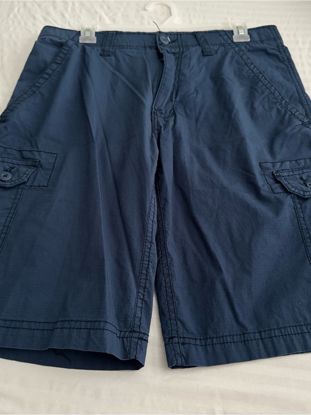 Wear First Men's Navy Cargo Shorts with Utility Pockets